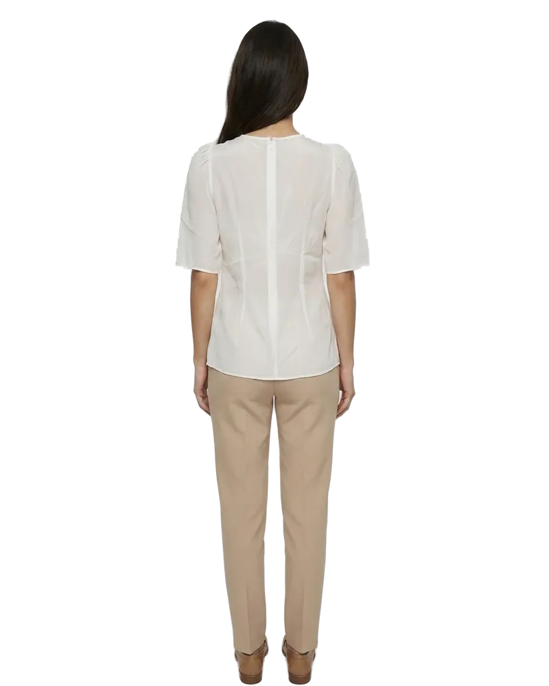 Dolce & Gabbana Women White Silk Blouse White
