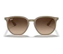 Unisex Sunglasses Beige Injected