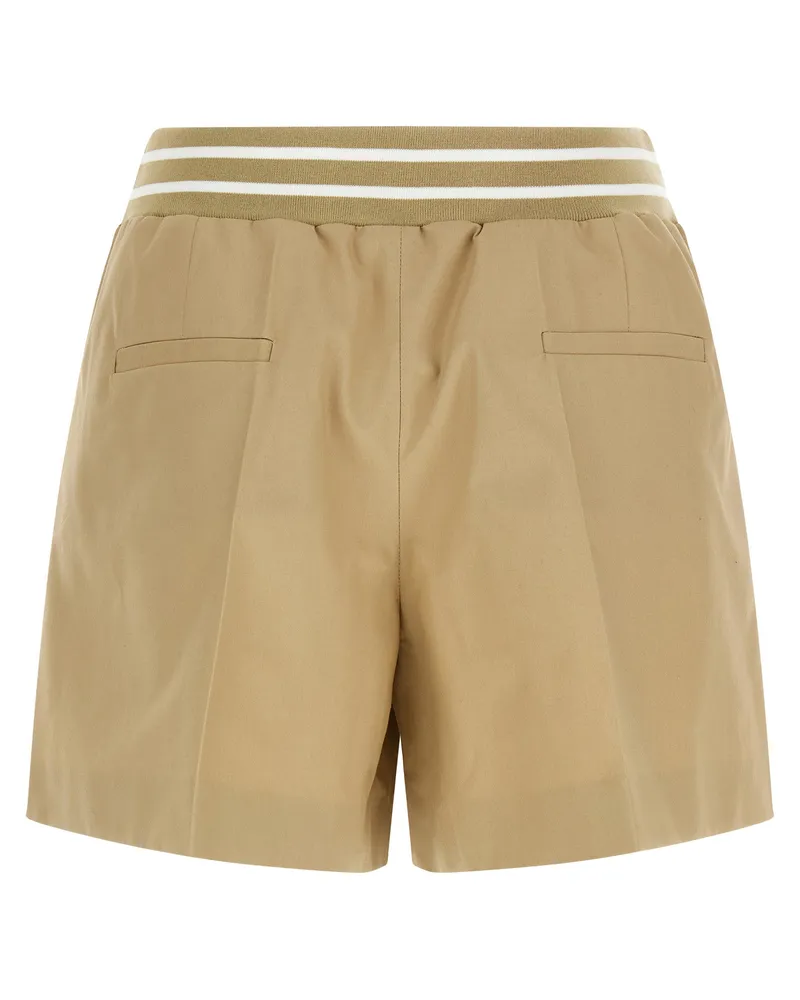 Moschino Women's Beige Cotton Bermuda Shorts Beige