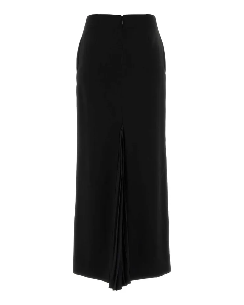 Jil Sander Women's Black Wool Skirt 001 Gonne Black