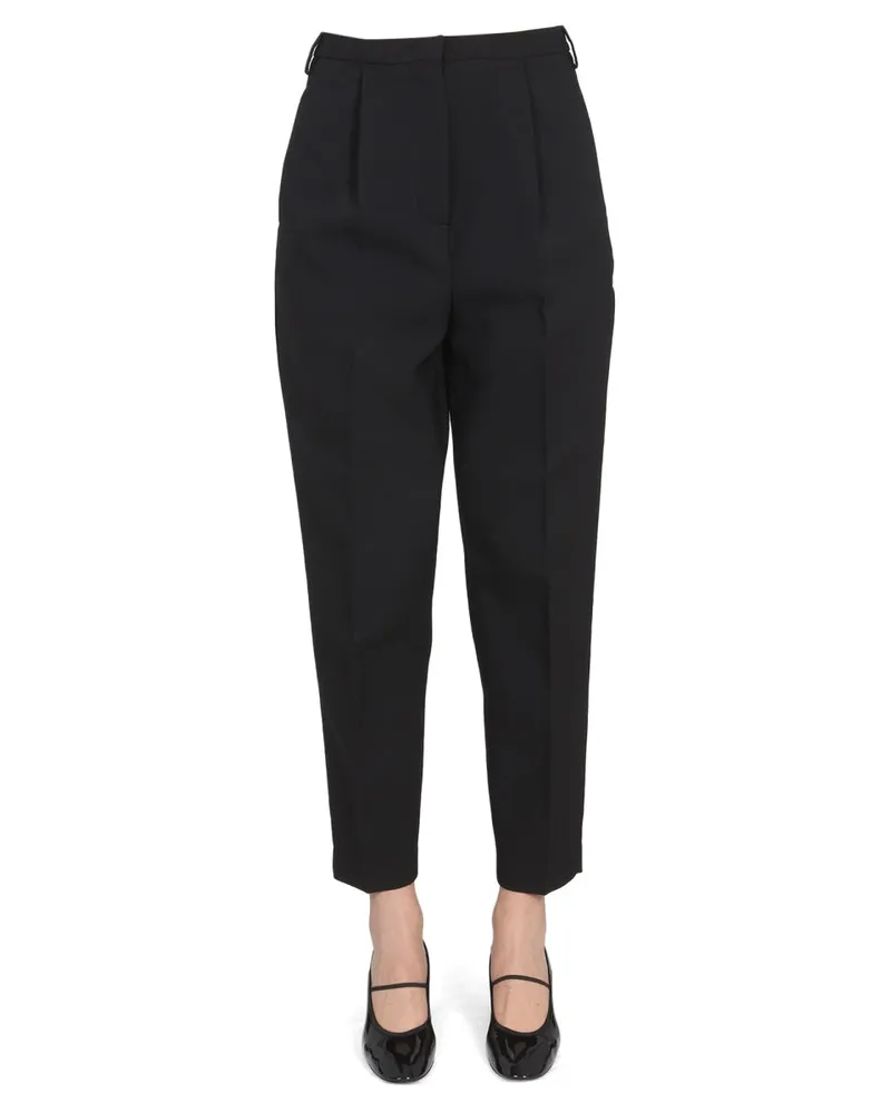 Department 5 Cropped Trousers — Black Black