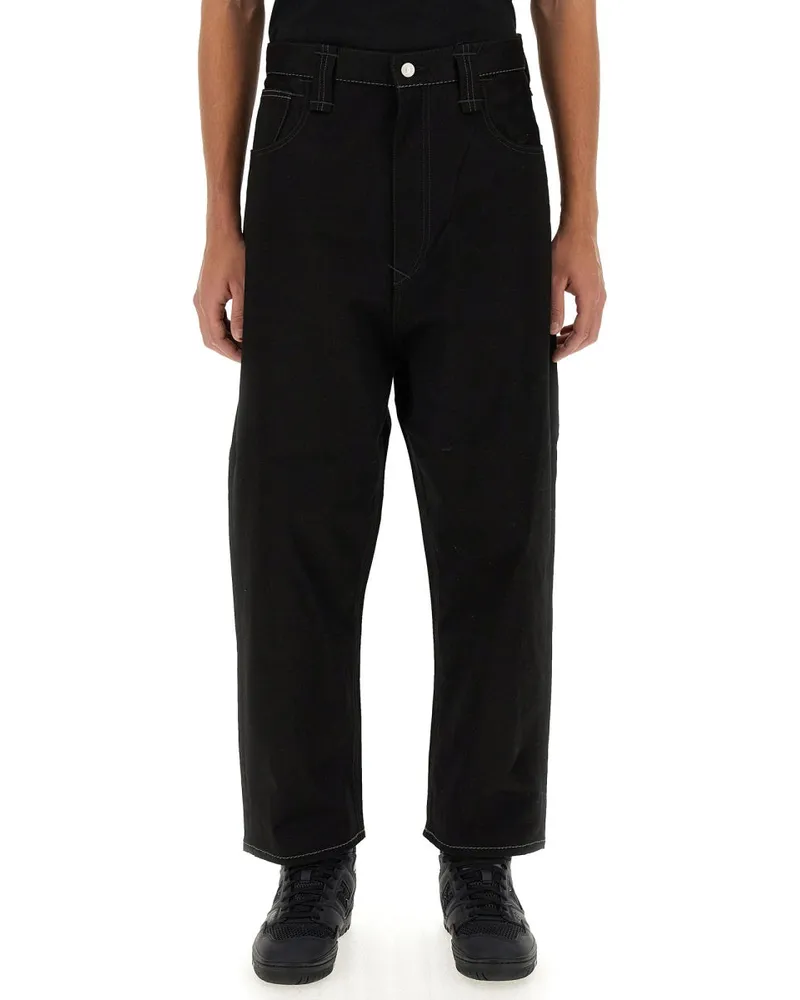 Junya Watanabe Cotton-Blend Trousers — Black Black
