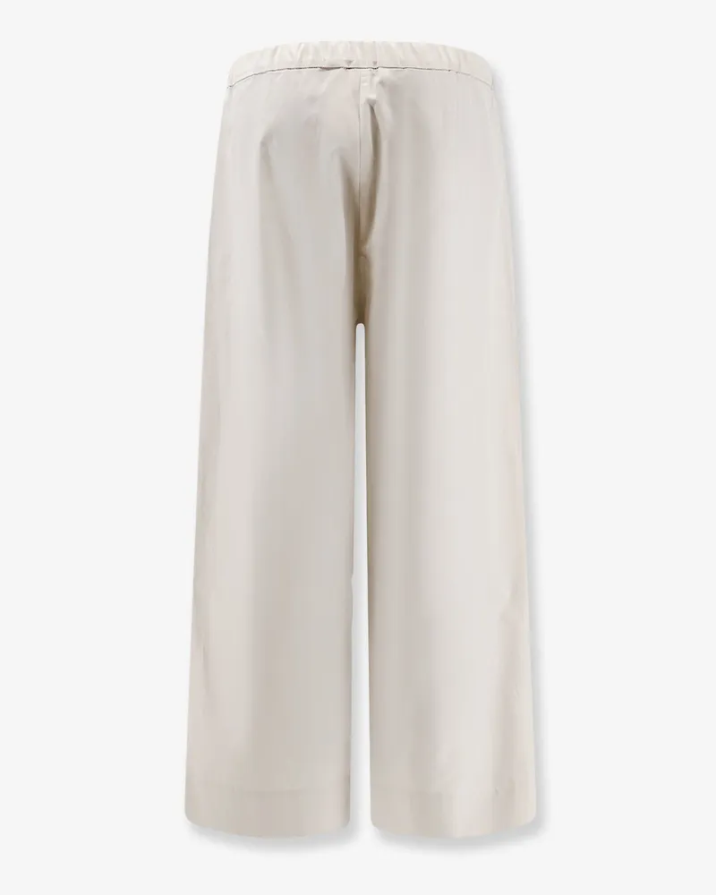 Max Mara Women's Trousers Vissuto Cotton White White