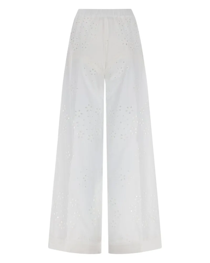 Herno Sangallo Embroidery Trousers — White White
