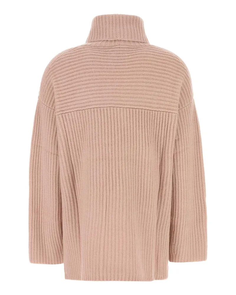 Le Kasha 1918 Women's Pink Cashmere Lisbon Sweater Dustypink Exterior: Organic Maglieria Pink