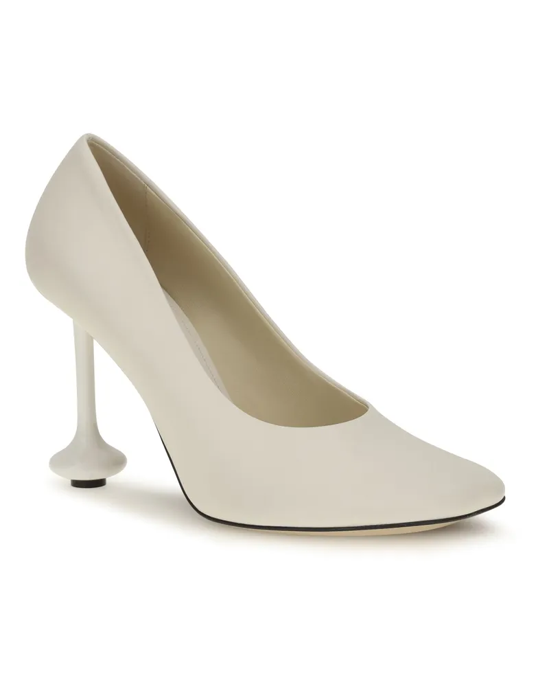 Loewe Women's Pumps Toy White Goat Leather Sandal White