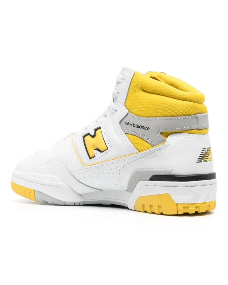 New Balance Men's Bb650 High-Top Sneakers White Shoes White