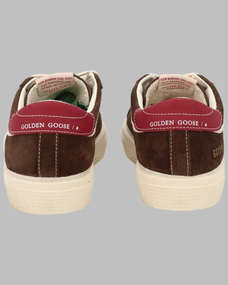 Golden Goose Suede Low-Top Sneakers — Brown Brown