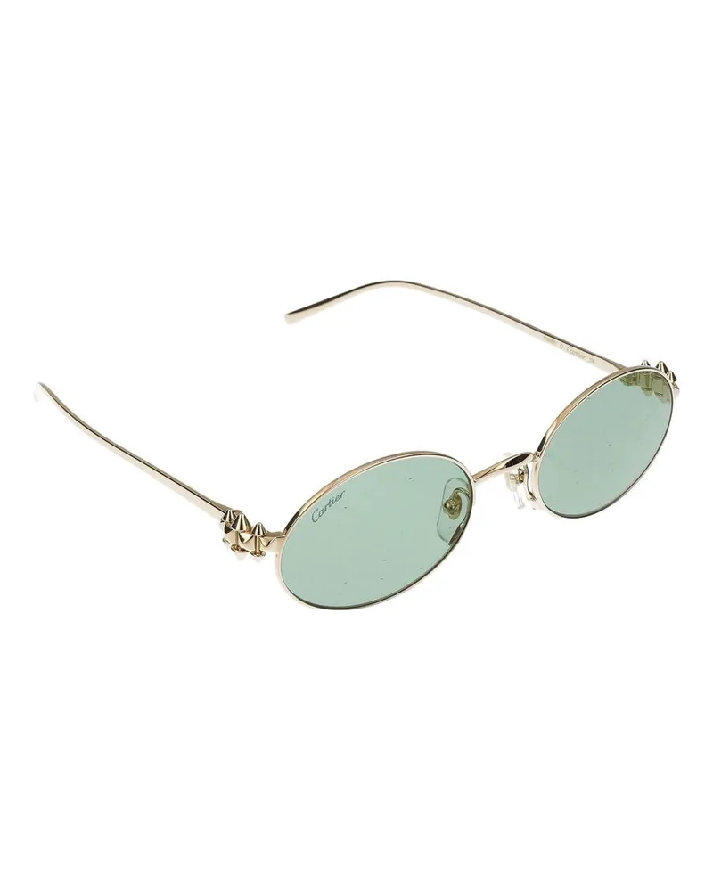 Cartier Women's Ct0644s Metal Frame Sunglasses Gold Gold