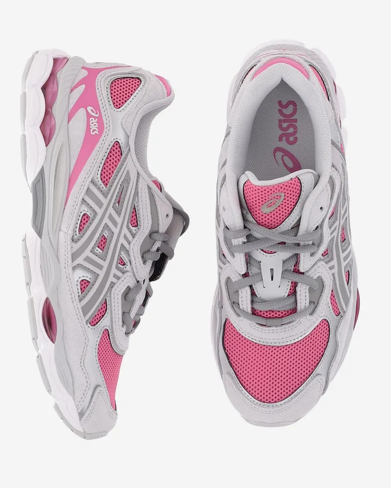 Asics Unisex Sneakers Gel-Nyc Multicolour Leather And Rubber Trainers Multicolor