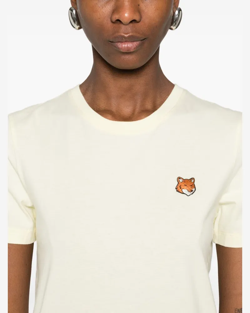Kitsuné Fox Head T-Shirt — Pastel yellow Pastel