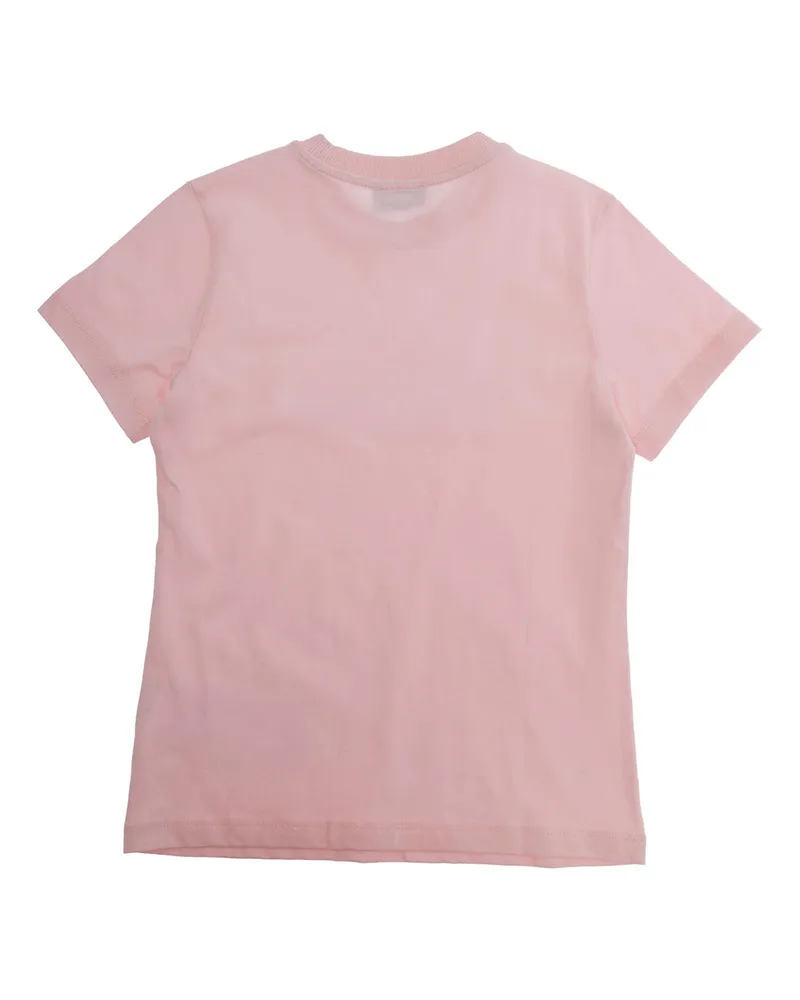 Moschino Logo-Embroidered T-Shirt — Pink Pink