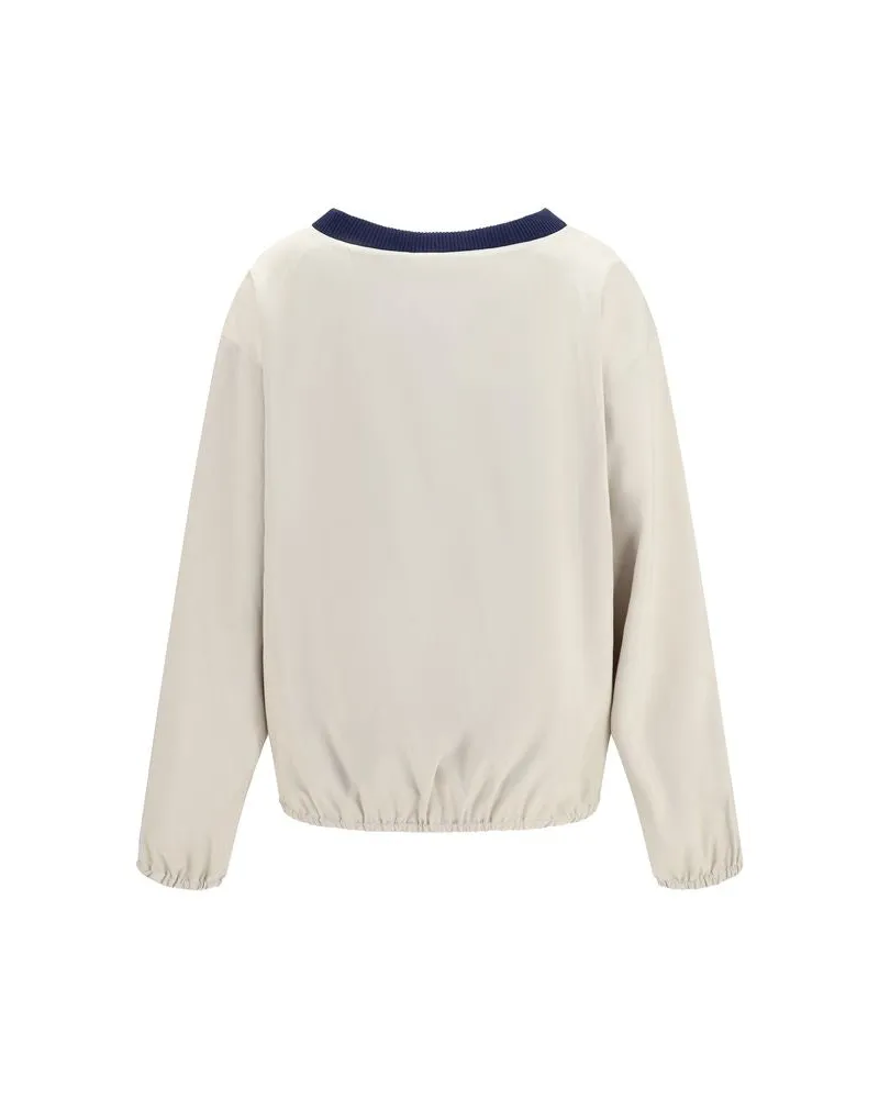 Miu Miu Women's Beige Recycled Polyester Sweatshirt Clothing Beige