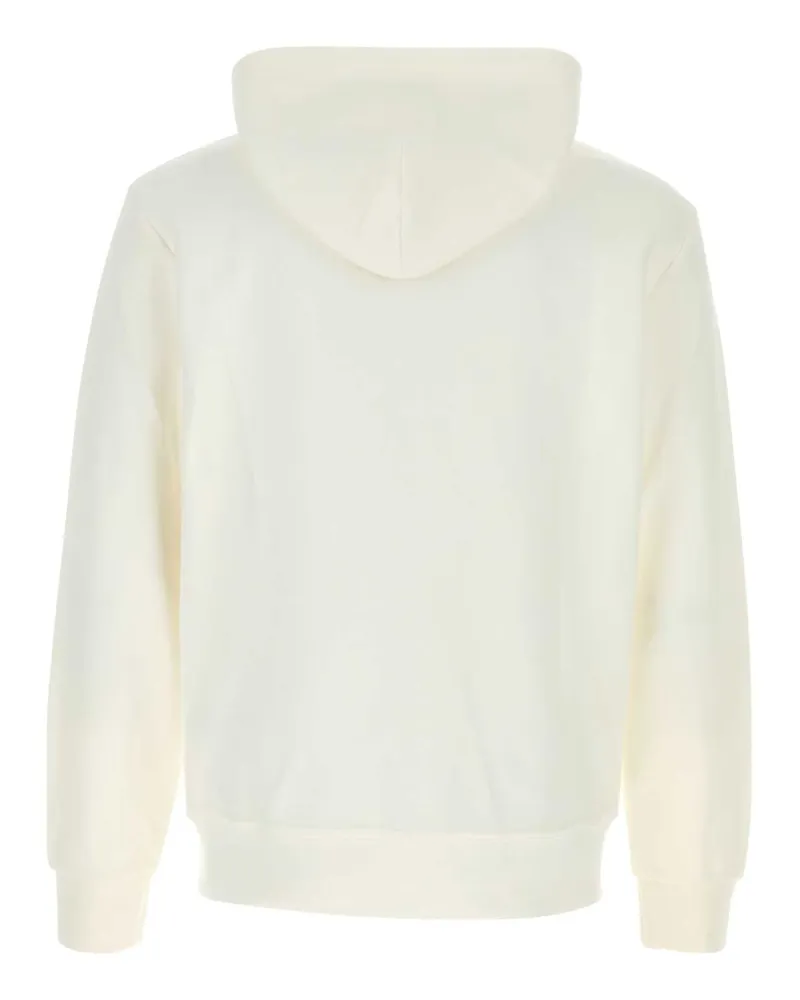 Ralph Lauren Logo-Embroidered Cotton Blend Hoodie — White White