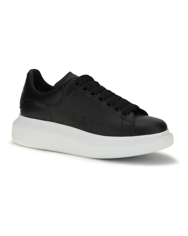 Alexander McQueen Women's Leather Sneakers Black Black