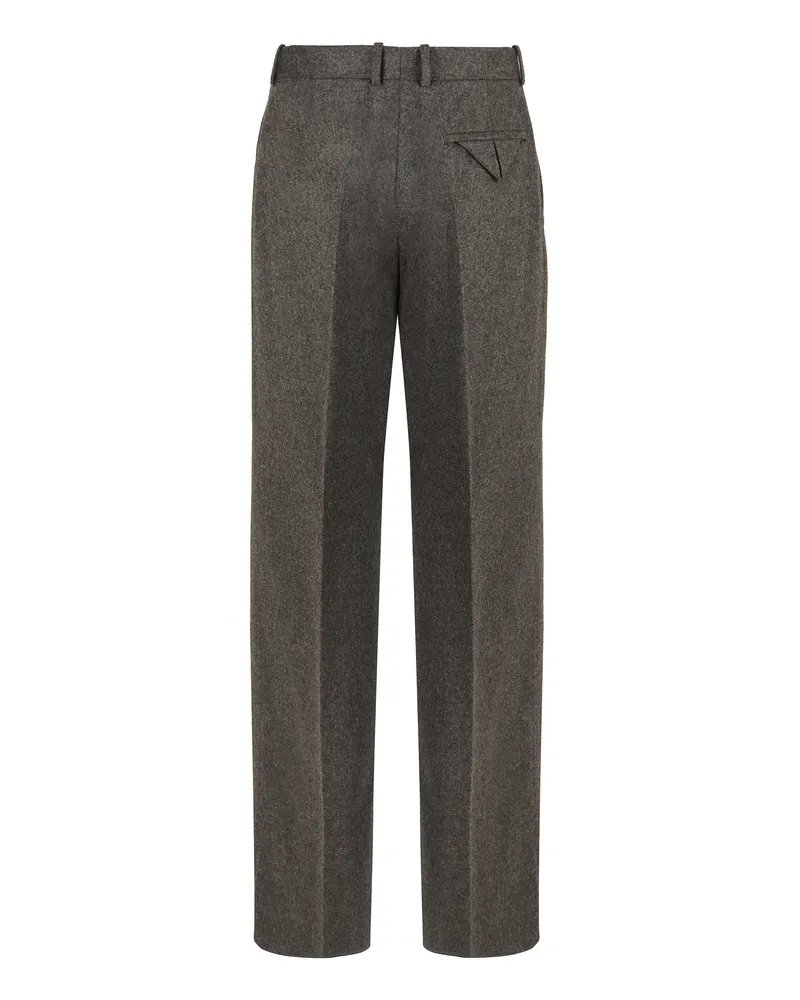 Bottega Veneta Men's Wool Trousers Grey Gray