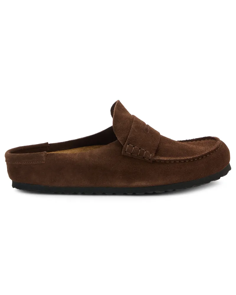 Birkenstock Naples Wrapped Slipper — Brown 