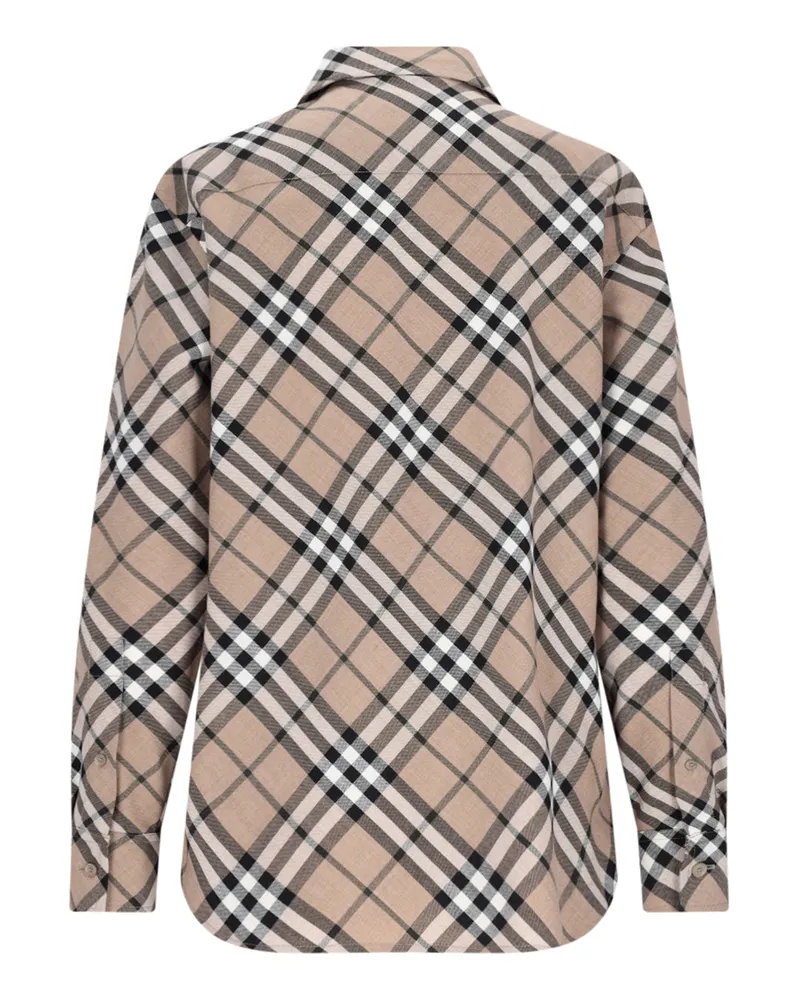 Burberry Women's Sweaters Brown Polyester Beige