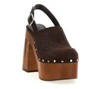 Alida Clog Heel — Brown