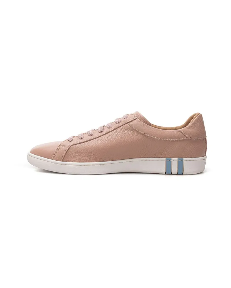 Bally Women's Pink Leather Low Top Sneakers Pink