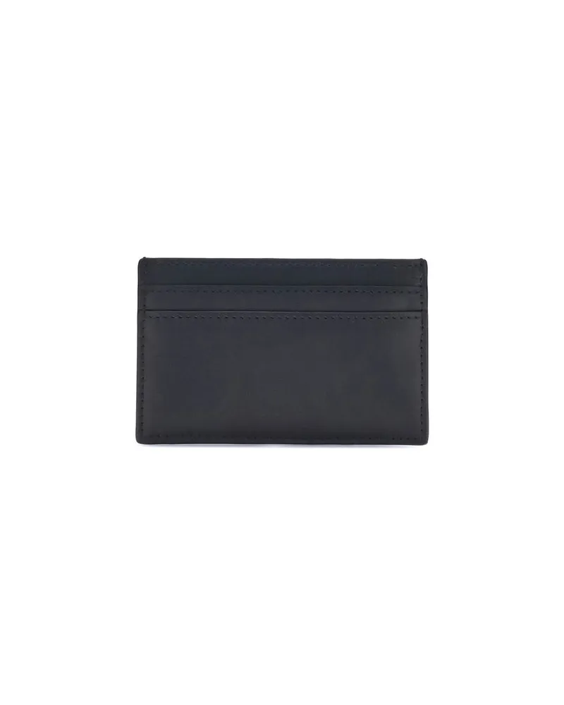 Alexander McQueen Men's Black Calf Leather Bos Taurus Wallet Black