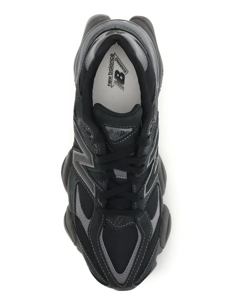 New Balance Mesh and Suede Sneaker — Gray Gray