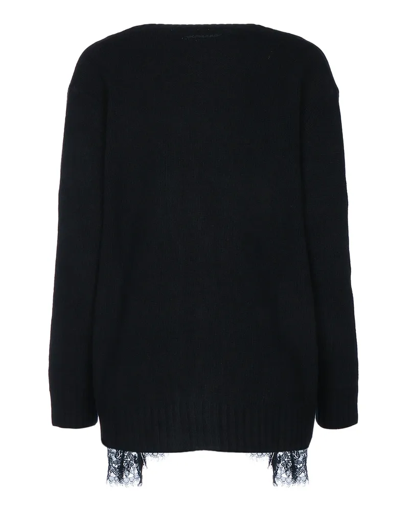 Ermanno Scervino Pizzo Cardigan — Black Black