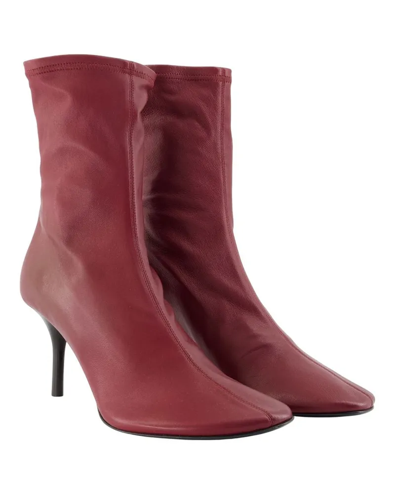 Acne Studios Women's Ankle Boots -  Leather Burgundy Lambskin Shoes Ankle-Boots Burgundy
