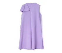 Bow Volant Dress — Purple