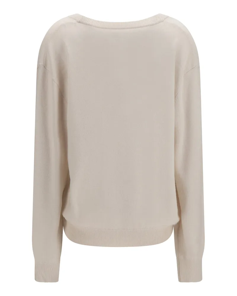 extreme cashmere Women's N°492 Ben Cashmere Sweater Bone Kashmir-Capra Hircus Kashmir/capra Beige