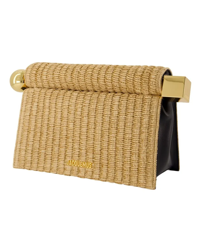 Jacquemus Women's La Pochette Rond Carre -  Synthetic Beige Bags Handbags-Purses Beige