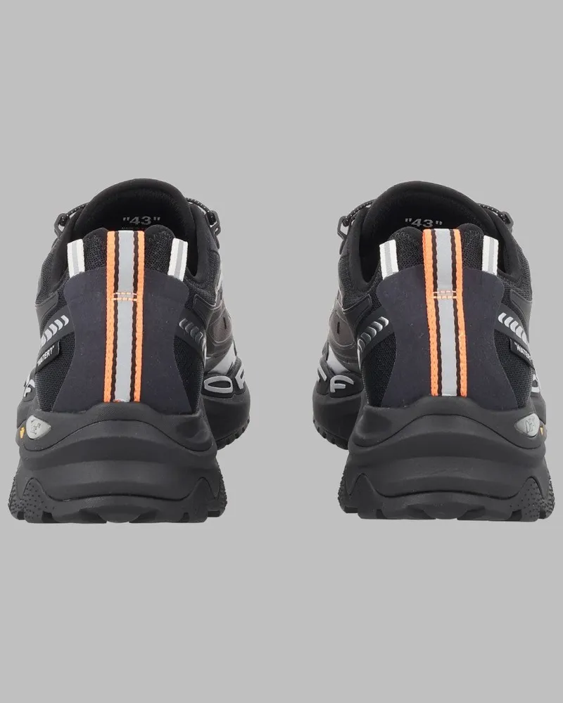 OFF-WHITE Be Right Back Trail Sneakers — Black Black