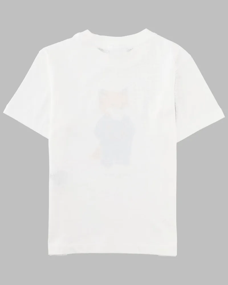 Kitsuné Printed Cotton T-Shirt — White White