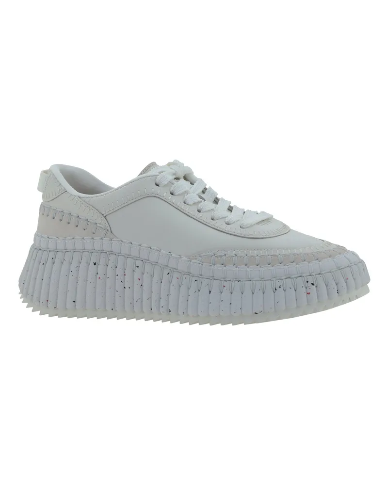 Chloé Women's Nama Sneakers Brilliant White White