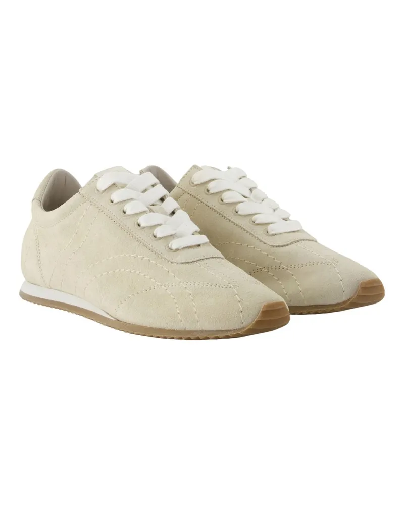 Totême Women's Flex Sneaker Beige Calfskin Beige