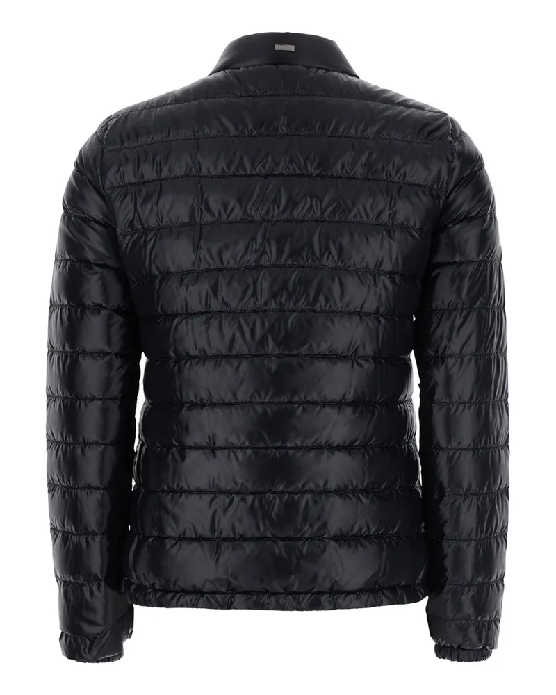 Herno Women's Quilted Puffer Jacket Black Tech Fabric Polyamide Black