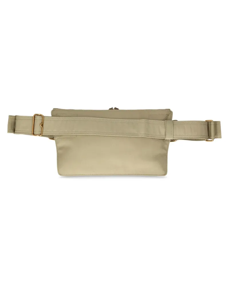 Burberry Men's Trench Gabardine Logo Belt Bag Green Textile Green