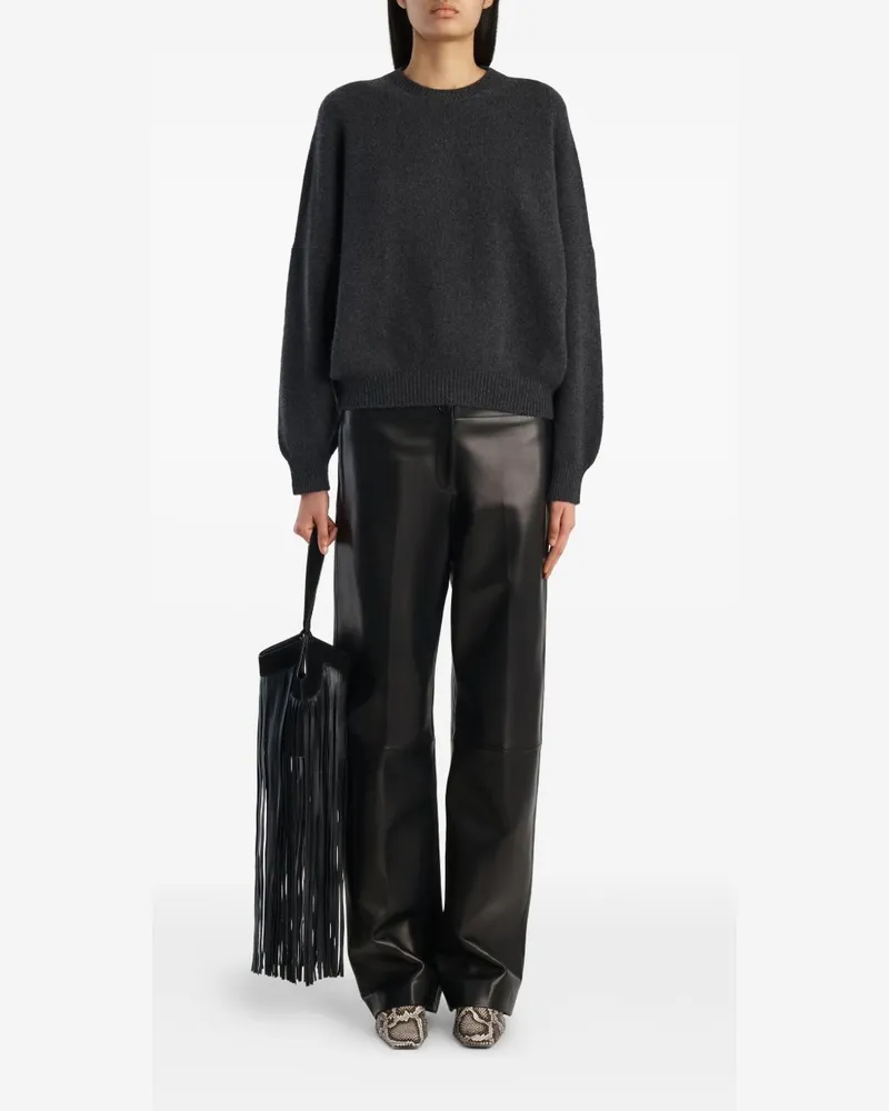 KHAITE Women Cashmere Sweater Grey Gray