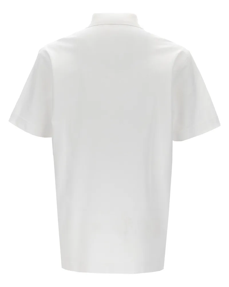 Givenchy Logo Embroidery Polo Shirt White