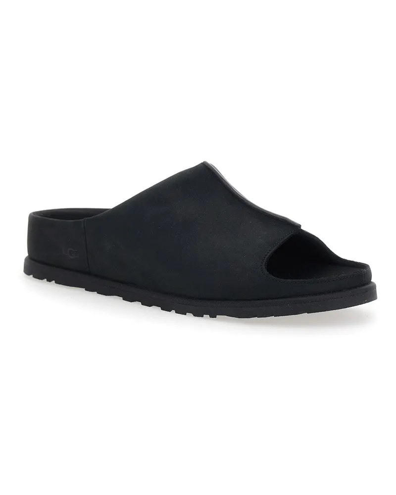 UGG Men's Sandals M Otzo Slide Black Leather Black