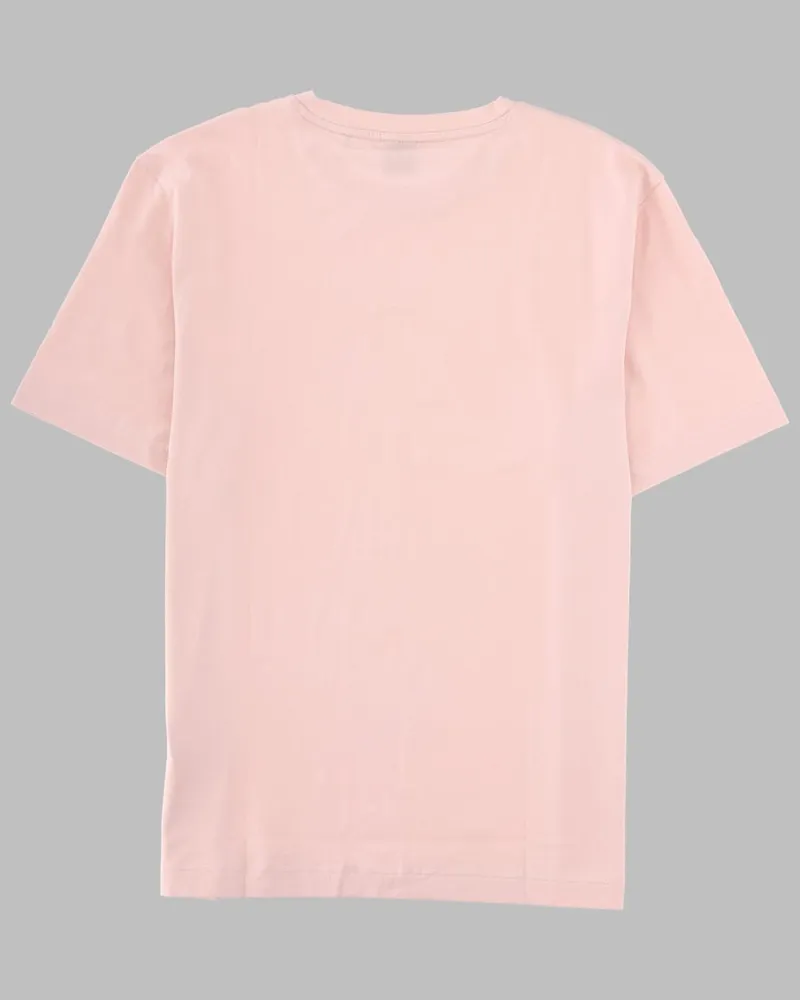 HUGO BOSS Logo-Embellished Cotton T-Shirt — Pink Pink