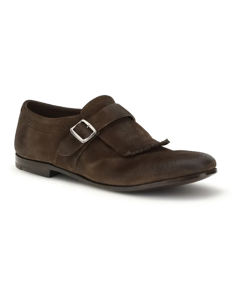 Church's Men's Shangai Loafers With Buckle Sigar Upper: Suede; Sole: Rubber Sigar