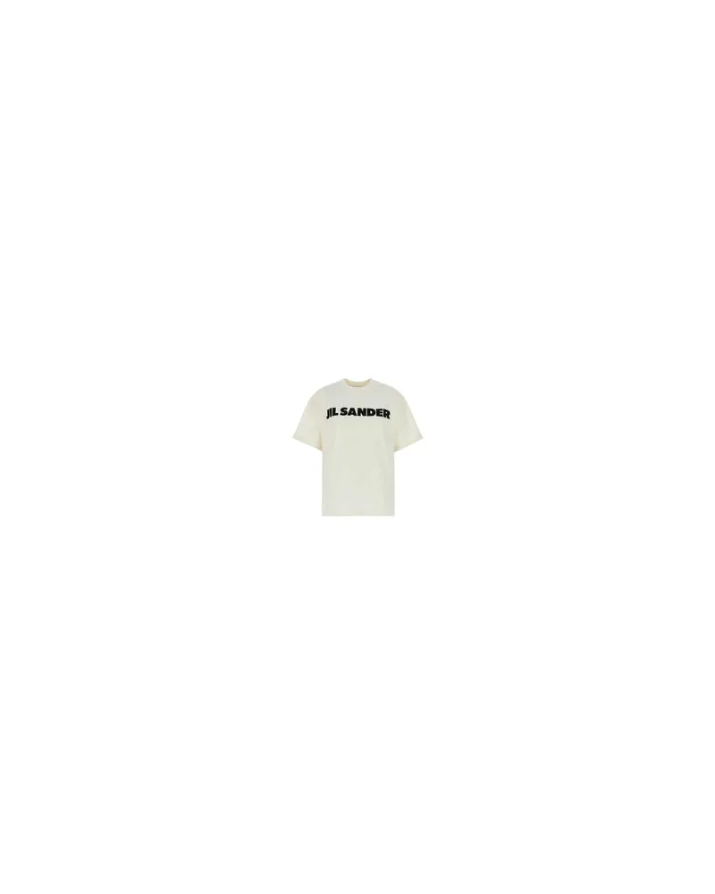 Jil Sander J03gc0137j45148 102 Cotone T-Shirt T-shirts And Polos Beige