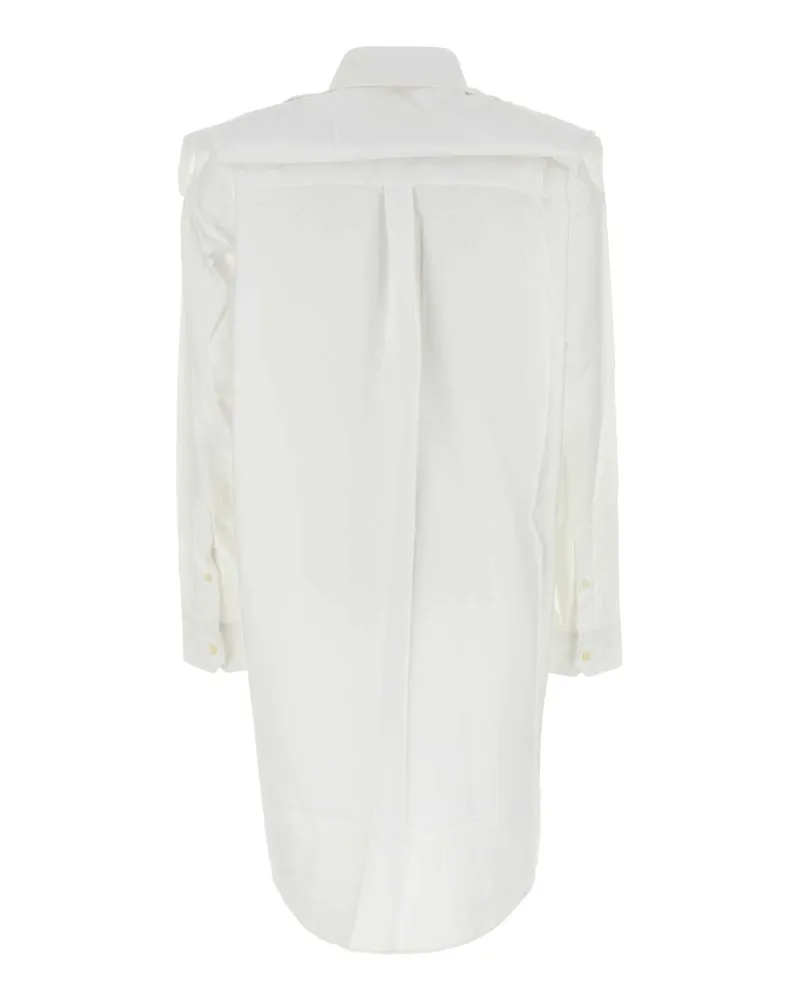 Y/PROJECT Women's Y Project Chain Shirt Dress White Organic Cotton White