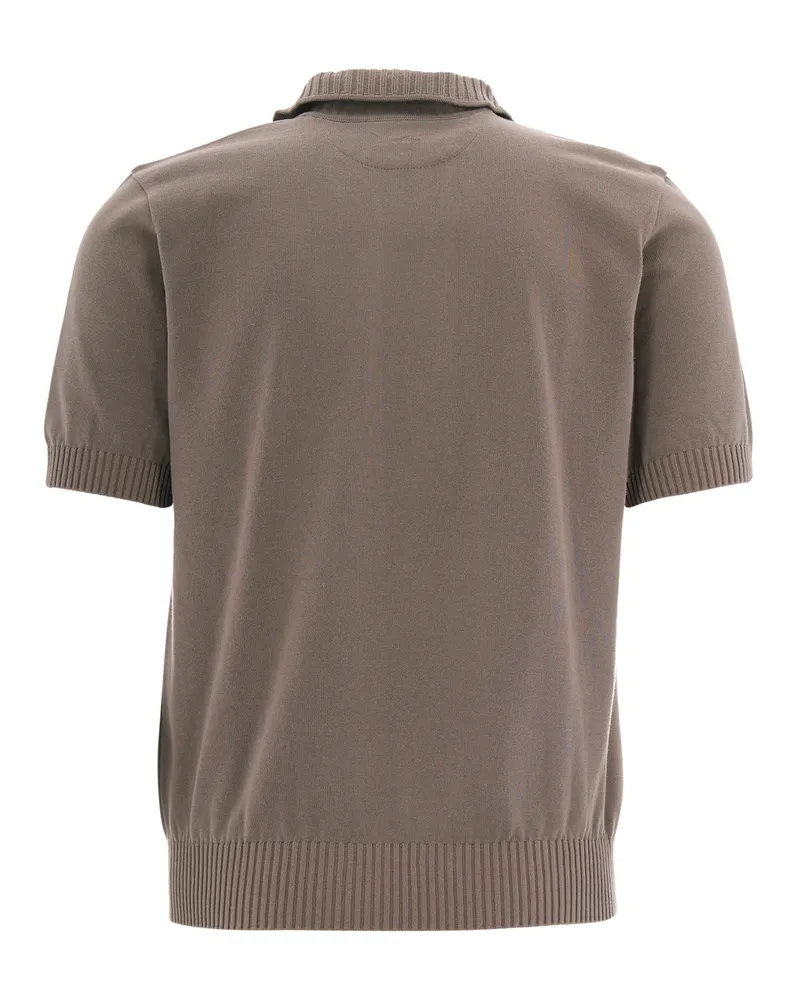 Paul & Shark Men's Polo Shirt Open Collar Brown Outside: Cotton T-shirts And Polos Brown