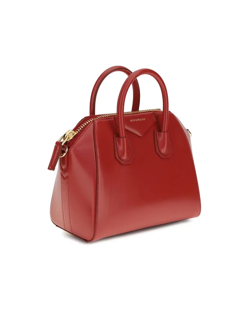 Givenchy Women's Antigona Top Handle Bag Red Calf Leather Bos Red