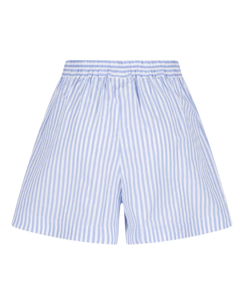 MC2 Saint Barth Women Trousers Light Blue Cotton Blue