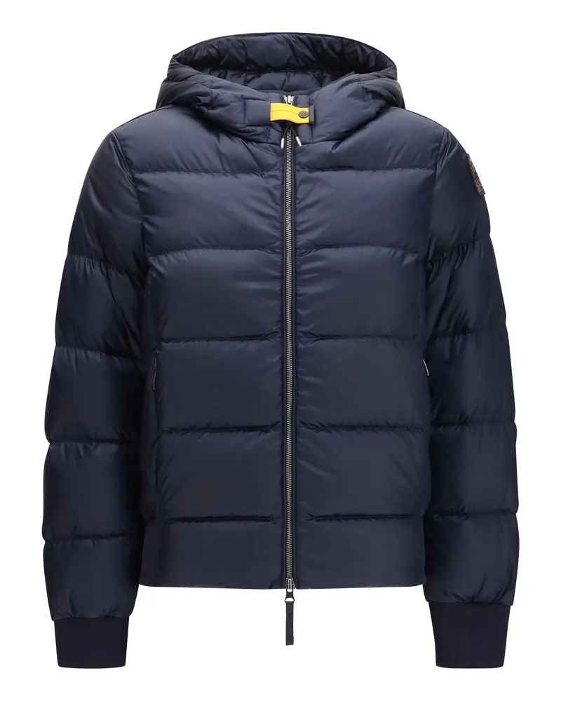 Parajumpers Women Hooded Down Jacket Mariah Navy Blue Goose Puffer Navy