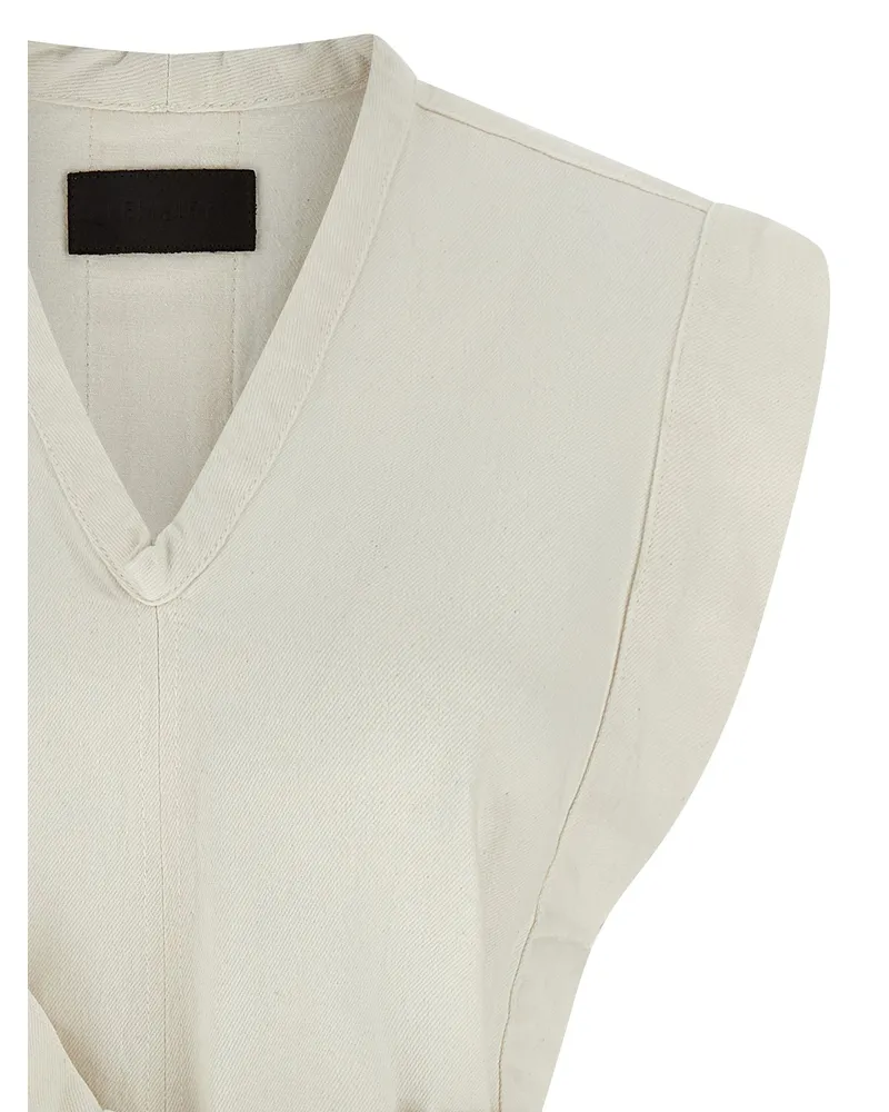Christophe Lemaire Cotton Vest — White White