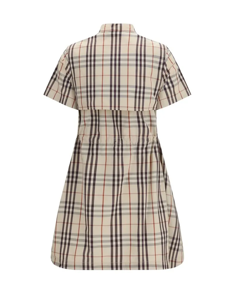 Burberry Women's Beige Cotton Casual Dress Beige